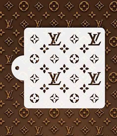 lv pattern stencil|louis vuitton stencil for shoes.